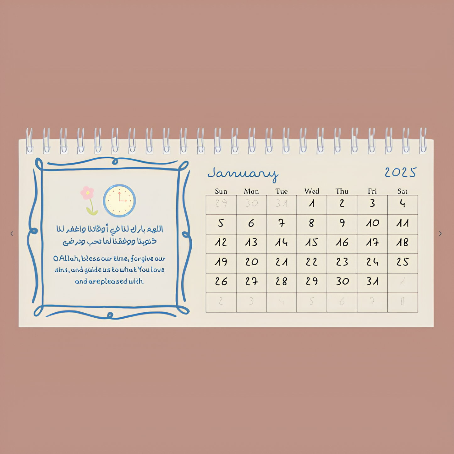 2025 desk calendar